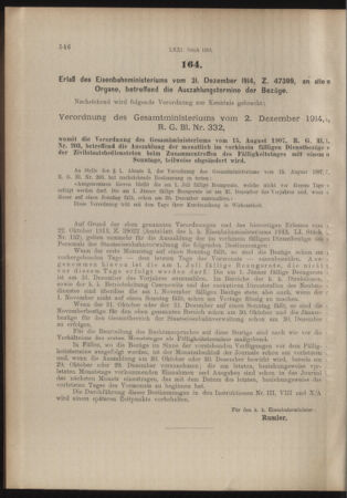 Verordnungs- und Anzeige-Blatt der k.k. General-Direction der österr. Staatsbahnen 19141230 Seite: 2