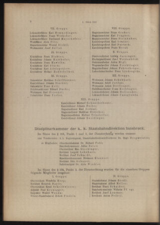 Verordnungs- und Anzeige-Blatt der k.k. General-Direction der österr. Staatsbahnen 19150102 Seite: 8