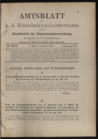 Verordnungs- und Anzeige-Blatt der k.k. General-Direction der österr. Staatsbahnen