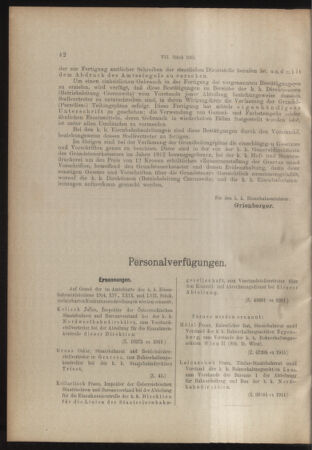 Verordnungs- und Anzeige-Blatt der k.k. General-Direction der österr. Staatsbahnen 19150123 Seite: 2