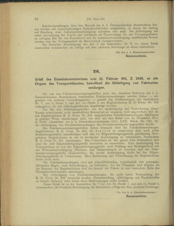 Verordnungs- und Anzeige-Blatt der k.k. General-Direction der österr. Staatsbahnen 19150306 Seite: 2