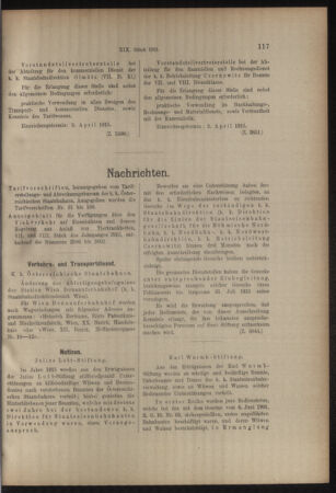 Verordnungs- und Anzeige-Blatt der k.k. General-Direction der österr. Staatsbahnen 19150320 Seite: 7