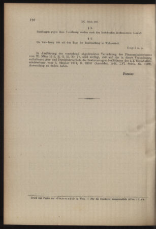 Verordnungs- und Anzeige-Blatt der k.k. General-Direction der österr. Staatsbahnen 19150323 Seite: 2