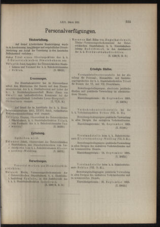 Verordnungs- und Anzeige-Blatt der k.k. General-Direction der österr. Staatsbahnen 19150911 Seite: 3