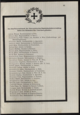 Verordnungs- und Anzeige-Blatt der k.k. General-Direction der österr. Staatsbahnen 19151231 Seite: 73