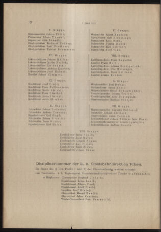 Verordnungs- und Anzeige-Blatt der k.k. General-Direction der österr. Staatsbahnen 19160105 Seite: 12