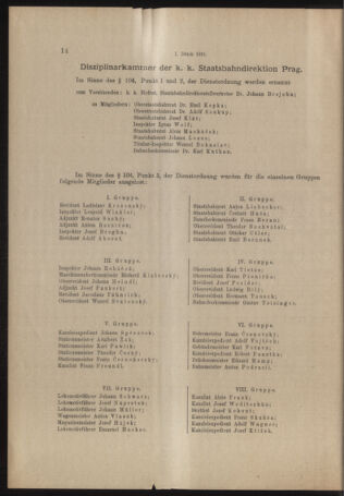 Verordnungs- und Anzeige-Blatt der k.k. General-Direction der österr. Staatsbahnen 19160105 Seite: 14