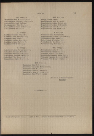 Verordnungs- und Anzeige-Blatt der k.k. General-Direction der österr. Staatsbahnen 19160105 Seite: 23