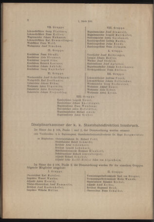 Verordnungs- und Anzeige-Blatt der k.k. General-Direction der österr. Staatsbahnen 19160105 Seite: 8