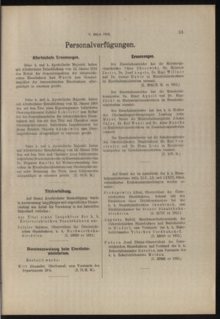 Verordnungs- und Anzeige-Blatt der k.k. General-Direction der österr. Staatsbahnen 19160122 Seite: 11