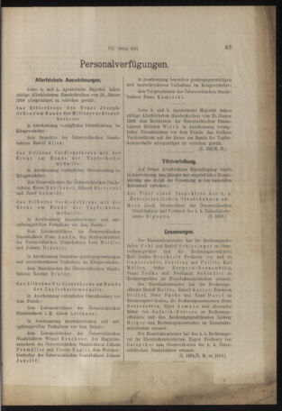 Verordnungs- und Anzeige-Blatt der k.k. General-Direction der österr. Staatsbahnen 19160205 Seite: 3