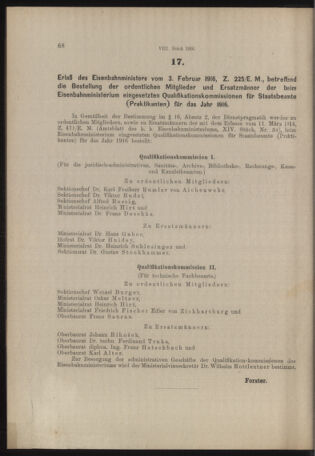 Verordnungs- und Anzeige-Blatt der k.k. General-Direction der österr. Staatsbahnen 19160209 Seite: 2