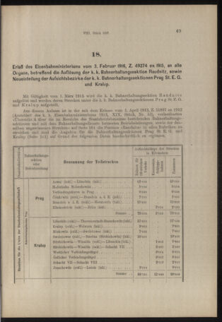 Verordnungs- und Anzeige-Blatt der k.k. General-Direction der österr. Staatsbahnen 19160209 Seite: 3