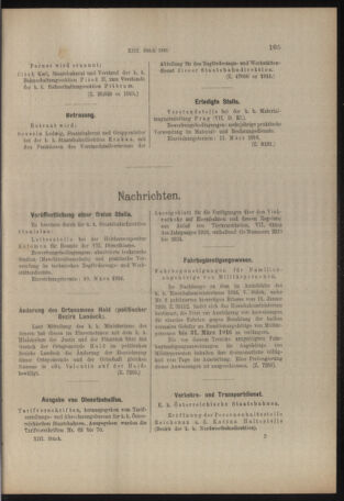 Verordnungs- und Anzeige-Blatt der k.k. General-Direction der österr. Staatsbahnen 19160226 Seite: 9