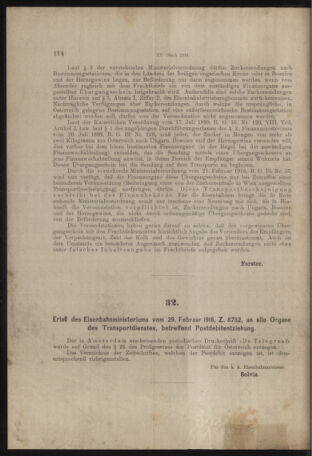 Verordnungs- und Anzeige-Blatt der k.k. General-Direction der österr. Staatsbahnen 19160304 Seite: 4