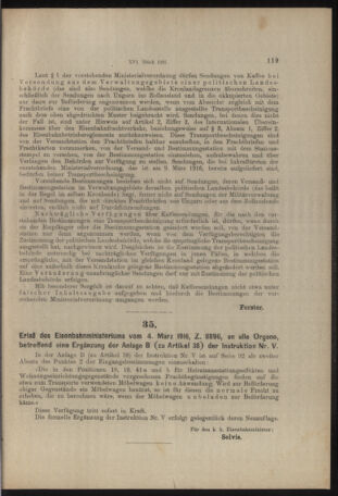 Verordnungs- und Anzeige-Blatt der k.k. General-Direction der österr. Staatsbahnen 19160311 Seite: 3