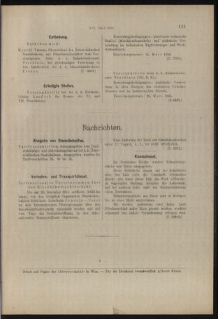 Verordnungs- und Anzeige-Blatt der k.k. General-Direction der österr. Staatsbahnen 19160311 Seite: 5