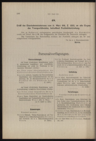 Verordnungs- und Anzeige-Blatt der k.k. General-Direction der österr. Staatsbahnen 19160324 Seite: 10