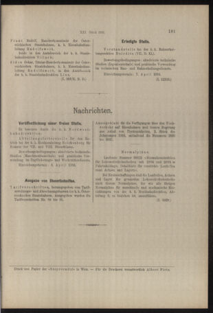 Verordnungs- und Anzeige-Blatt der k.k. General-Direction der österr. Staatsbahnen 19160324 Seite: 11