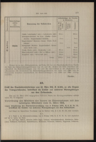 Verordnungs- und Anzeige-Blatt der k.k. General-Direction der österr. Staatsbahnen 19160324 Seite: 7