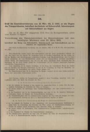 Verordnungs- und Anzeige-Blatt der k.k. General-Direction der österr. Staatsbahnen 19160401 Seite: 3