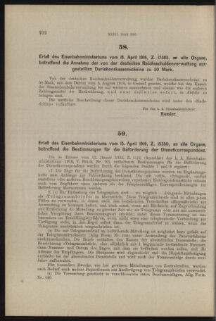 Verordnungs- und Anzeige-Blatt der k.k. General-Direction der österr. Staatsbahnen 19160429 Seite: 4