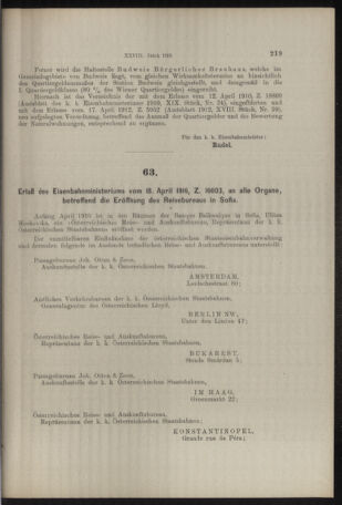 Verordnungs- und Anzeige-Blatt der k.k. General-Direction der österr. Staatsbahnen 19160506 Seite: 3