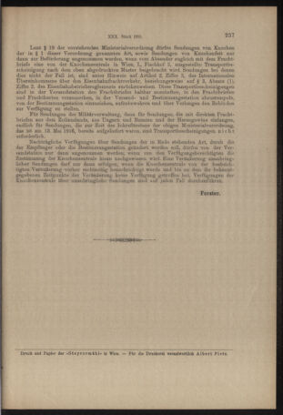 Verordnungs- und Anzeige-Blatt der k.k. General-Direction der österr. Staatsbahnen 19160516 Seite: 7