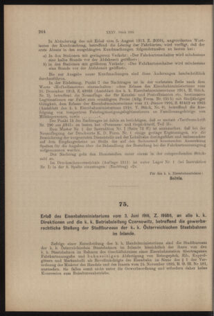 Verordnungs- und Anzeige-Blatt der k.k. General-Direction der österr. Staatsbahnen 19160610 Seite: 2