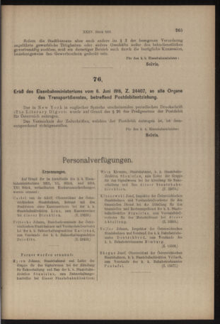 Verordnungs- und Anzeige-Blatt der k.k. General-Direction der österr. Staatsbahnen 19160610 Seite: 3