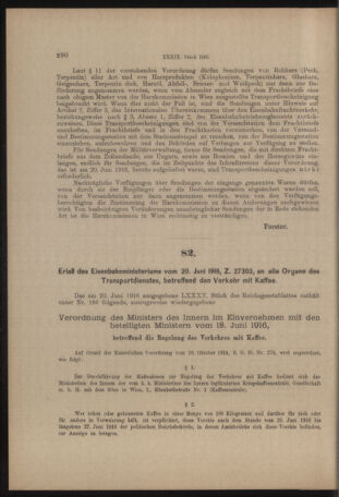 Verordnungs- und Anzeige-Blatt der k.k. General-Direction der österr. Staatsbahnen 19160621 Seite: 6