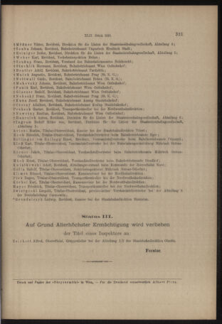 Verordnungs- und Anzeige-Blatt der k.k. General-Direction der österr. Staatsbahnen 19160630 Seite: 17