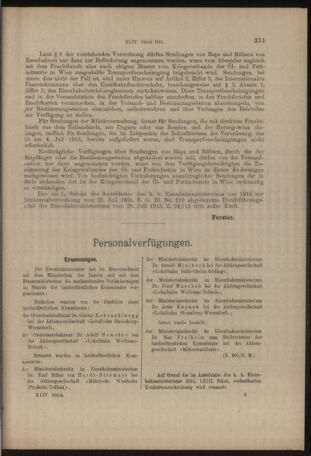 Verordnungs- und Anzeige-Blatt der k.k. General-Direction der österr. Staatsbahnen 19160708 Seite: 5