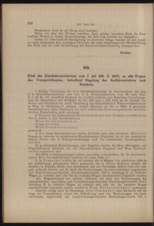 Verordnungs- und Anzeige-Blatt der k.k. General-Direction der österr. Staatsbahnen 19160710 Seite: 2