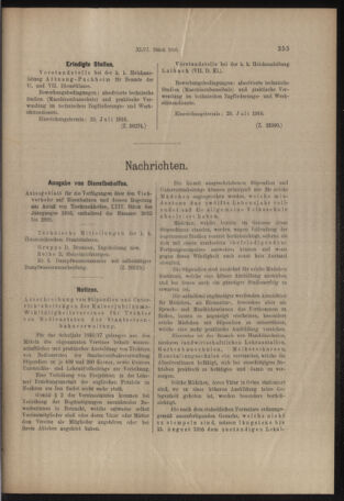 Verordnungs- und Anzeige-Blatt der k.k. General-Direction der österr. Staatsbahnen 19160715 Seite: 15