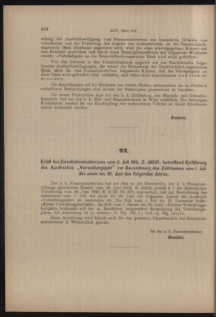 Verordnungs- und Anzeige-Blatt der k.k. General-Direction der österr. Staatsbahnen 19160715 Seite: 2