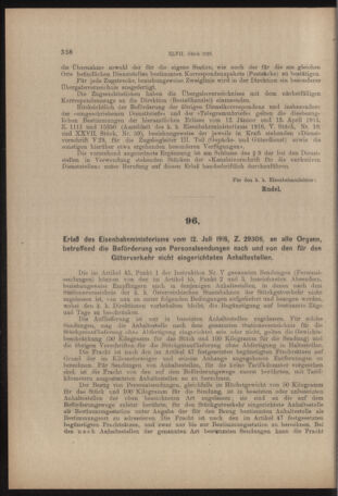 Verordnungs- und Anzeige-Blatt der k.k. General-Direction der österr. Staatsbahnen 19160722 Seite: 4