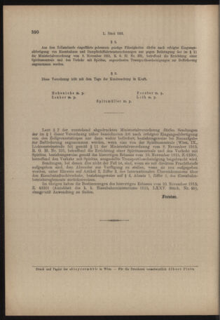 Verordnungs- und Anzeige-Blatt der k.k. General-Direction der österr. Staatsbahnen 19160729 Seite: 6