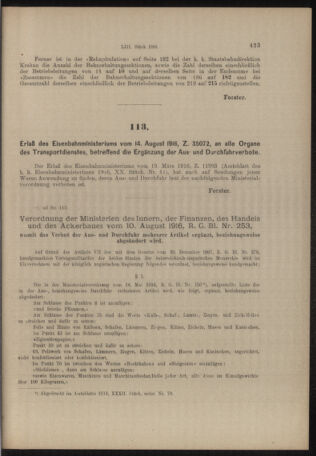 Verordnungs- und Anzeige-Blatt der k.k. General-Direction der österr. Staatsbahnen 19160819 Seite: 3