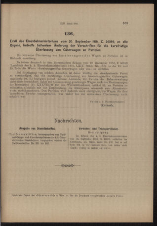 Verordnungs- und Anzeige-Blatt der k.k. General-Direction der österr. Staatsbahnen 19160930 Seite: 3