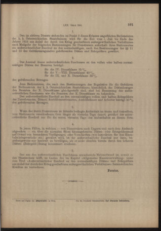 Verordnungs- und Anzeige-Blatt der k.k. General-Direction der österr. Staatsbahnen 19161028 Seite: 17