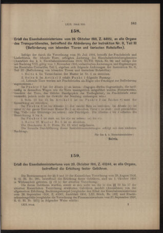 Verordnungs- und Anzeige-Blatt der k.k. General-Direction der österr. Staatsbahnen 19161028 Seite: 9