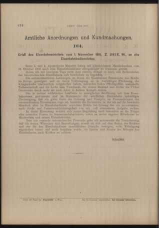 Verordnungs- und Anzeige-Blatt der k.k. General-Direction der österr. Staatsbahnen 19161102 Seite: 4