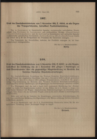 Verordnungs- und Anzeige-Blatt der k.k. General-Direction der österr. Staatsbahnen 19161111 Seite: 3