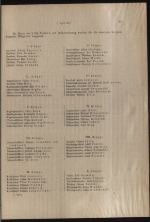 Verordnungs- und Anzeige-Blatt der k.k. General-Direction der österr. Staatsbahnen 19170105 Seite: 25