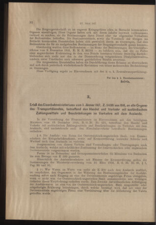 Verordnungs- und Anzeige-Blatt der k.k. General-Direction der österr. Staatsbahnen 19170108 Seite: 2