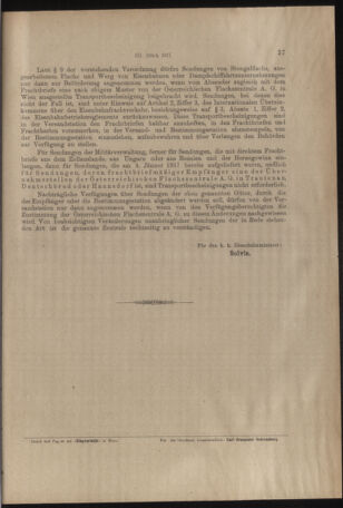 Verordnungs- und Anzeige-Blatt der k.k. General-Direction der österr. Staatsbahnen 19170108 Seite: 7