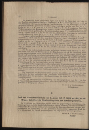 Verordnungs- und Anzeige-Blatt der k.k. General-Direction der österr. Staatsbahnen 19170113 Seite: 2