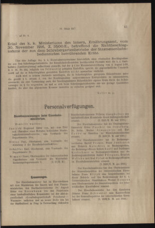 Verordnungs- und Anzeige-Blatt der k.k. General-Direction der österr. Staatsbahnen 19170113 Seite: 3