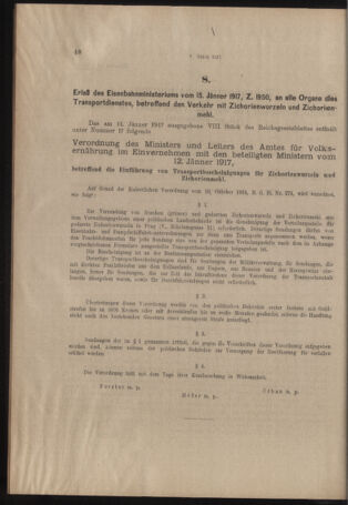 Verordnungs- und Anzeige-Blatt der k.k. General-Direction der österr. Staatsbahnen 19170117 Seite: 6